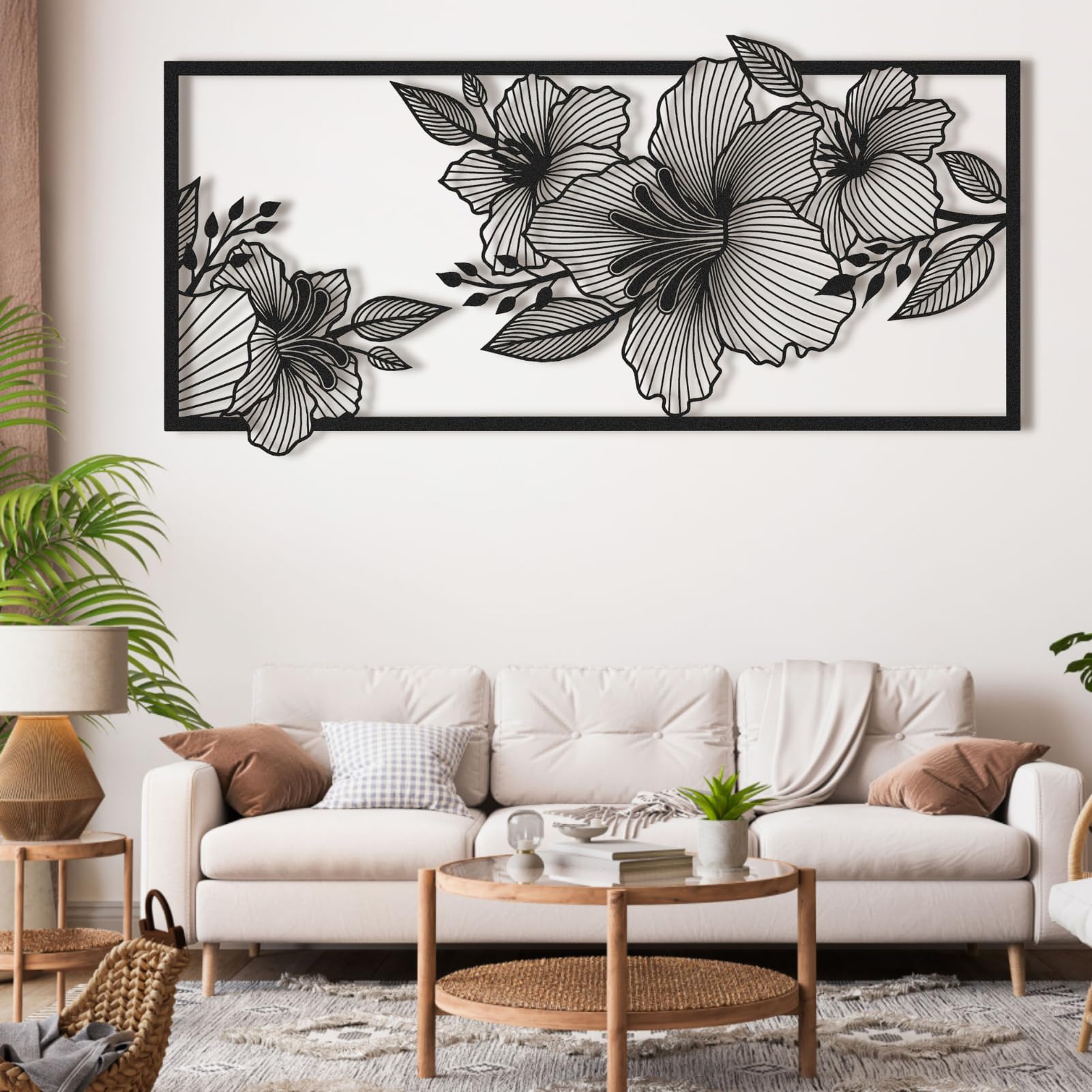 Amazon.com: ICEWQOQU Metal Flowers Wall Decor, Metal Flower Wall